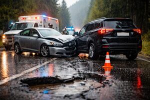 Can Wet Roads and Potholes Affect Fault After a New Hampshire Car Accident?