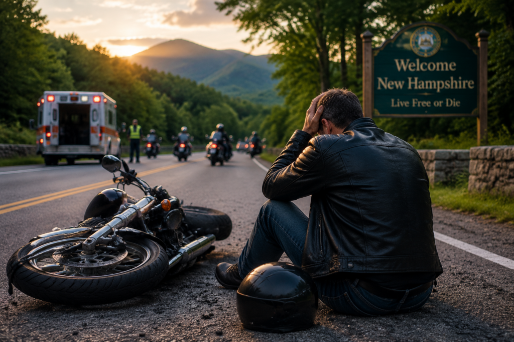 Injured in a Motorcycle Crash During Bike Week in New Hampshire? What Riders Should Do Next