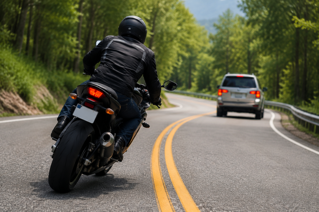 Motorcycle Lane Positioning Mistakes That Lead to Serious NH Crashes