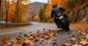 How Falling Leaves Create Motorcycle Hazards on New Hampshire Roads