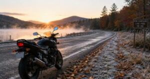 Cold Morning Motorcycle Safety in New Hampshire